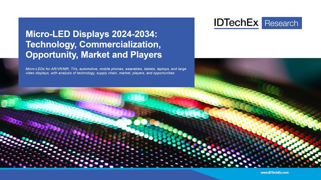 Pantallas microLED 2024-2034: tecnología, comercialización, oportunidad, mercado y actores