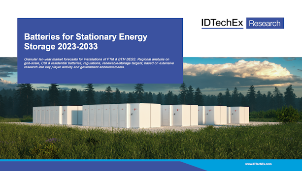 Batterien für stationäre Energiespeicher 2023-2033