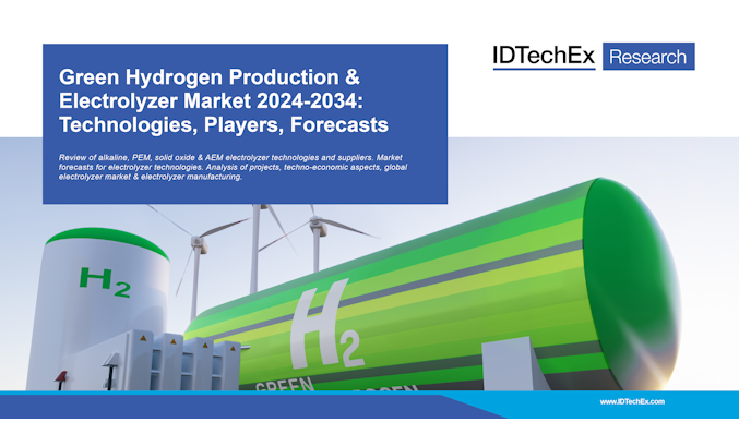 Mercado de electrolizadores y producción de hidrógeno verde 2024-2034: tecnologías, actores, pronósticos